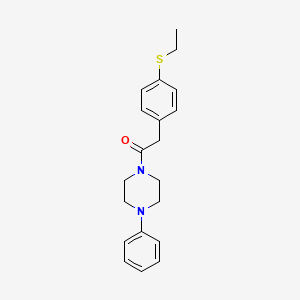 2-(4-(Ethylthio)phenyl)-1-(4-phenylpiperazin-1-yl)ethanone