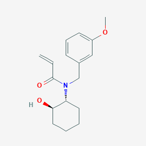 molecular formula C17H23NO3 B2893234 N-[(1R,2R)-2-Hydroxycyclohexyl]-N-[(3-methoxyphenyl)methyl]prop-2-enamide CAS No. 2411180-84-0