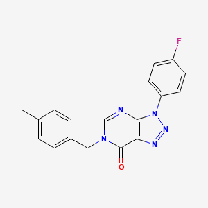 3-(4-fluorophenyl)-6-(4-methylbenzyl)-3H-[1,2,3]triazolo[4,5-d]pyrimidin-7(6H)-one