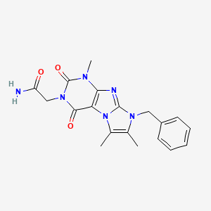 2-(6-Benzyl-4,7,8-trimethyl-1,3-dioxopurino[7,8-a]imidazol-2-yl)acetamide