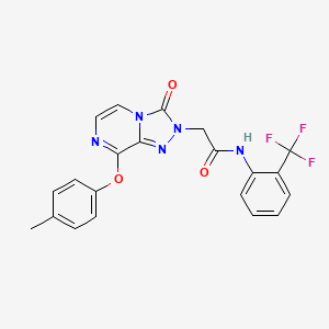 2-(3-oxo-8-(p-tolyloxy)-[1,2,4]triazolo[4,3-a]pyrazin-2(3H)-yl)-N-(2-(trifluoromethyl)phenyl)acetamide