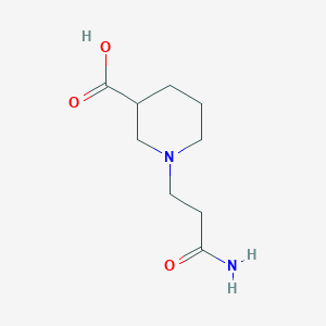 1-(2-Carbamoyl-ethyl)-piperidine-3-carboxylic acid