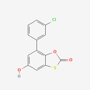 molecular formula C13H7ClO3S B2893291 7-(3-chlorophenyl)-5-hydroxy-2H-1,3-benzoxathiol-2-one CAS No. 307514-06-3