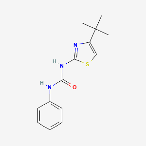 molecular formula C14H17N3OS B2893319 3-(4-tert-butyl-1,3-thiazol-2-yl)-1-phenylurea CAS No. 339017-65-1