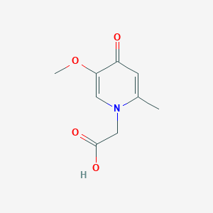 molecular formula C9H11NO4 B2893380 2-(5-Methoxy-2-methyl-4-oxo-1,4-dihydropyridin-1-YL)acetic acid CAS No. 856857-43-7