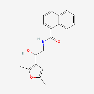 molecular formula C19H19NO3 B2893395 N-[2-(2,5-dimethylfuran-3-yl)-2-hydroxyethyl]naphthalene-1-carboxamide CAS No. 2320959-59-7