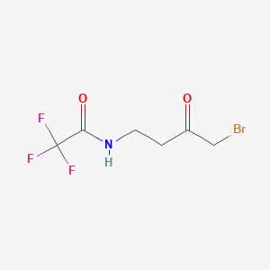 molecular formula C6H7BrF3NO2 B2893397 N-(4-bromo-3-oxobutyl)-2,2,2-trifluoroacetamide CAS No. 1565396-17-9
