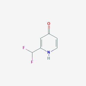 molecular formula C6H5F2NO B2893421 2-(Difluoromethyl)pyridin-4-ol CAS No. 501125-75-3