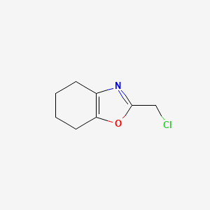 molecular formula C8H10ClNO B2893427 2-(Chloromethyl)-4,5,6,7-tetrahydrobenzo[d]oxazole CAS No. 139549-15-8