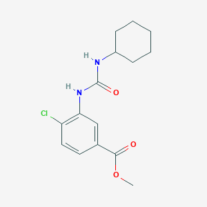 molecular formula C15H19ClN2O3 B2893454 Methyl 4-chloro-3-(3-cyclohexylureido)benzoate CAS No. 164653-37-6