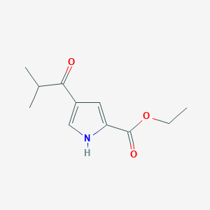 molecular formula C11H15NO3 B2893464 ethyl 4-(2-methylpropanoyl)-1H-pyrrole-2-carboxylate CAS No. 151982-52-4
