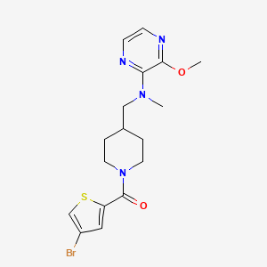 molecular formula C17H21BrN4O2S B2893481 N-{[1-(4-bromothiophene-2-carbonyl)piperidin-4-yl]methyl}-3-methoxy-N-methylpyrazin-2-amine CAS No. 2380069-47-4