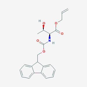 molecular formula C22H23NO5 B028935 N-Fmoc-L-threonine Allyl Ester CAS No. 136523-92-7