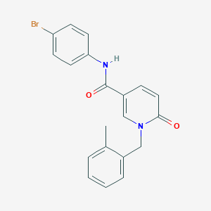molecular formula C20H17BrN2O2 B2893517 N-(4-bromophenyl)-1-(2-methylbenzyl)-6-oxo-1,6-dihydropyridine-3-carboxamide CAS No. 899970-23-1