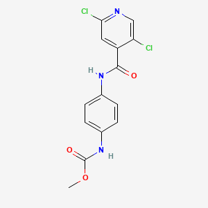 methyl N-[4-(2,5-dichloropyridine-4-amido)phenyl]carbamate