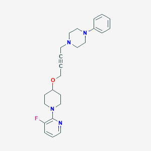 1-(4-{[1-(3-Fluoropyridin-2-yl)piperidin-4-yl]oxy}but-2-yn-1-yl)-4-phenylpiperazine