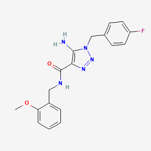 5-amino-1-(4-fluorobenzyl)-N-(2-methoxybenzyl)-1H-1,2,3-triazole-4-carboxamide