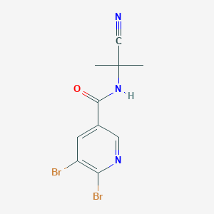 5,6-dibromo-N-(1-cyano-1-methylethyl)pyridine-3-carboxamide