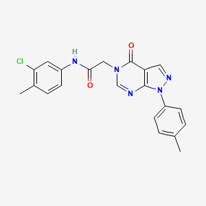 N-(3-chloro-4-methylphenyl)-2-(4-oxo-1-(p-tolyl)-1H-pyrazolo[3,4-d]pyrimidin-5(4H)-yl)acetamide