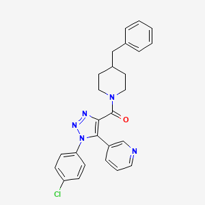 (4-benzylpiperidin-1-yl)(1-(4-chlorophenyl)-5-(pyridin-3-yl)-1H-1,2,3-triazol-4-yl)methanone
