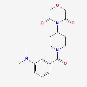 4-(1-(3-(Dimethylamino)benzoyl)piperidin-4-yl)morpholine-3,5-dione