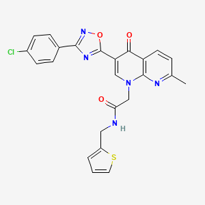 2-{[1-(5-chloro-2-methylphenyl)-6-oxo-1,6-dihydropyridazin-3-yl]oxy}-N-(4-ethoxy-3-methoxybenzyl)propanamide