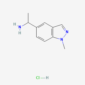 1-(1-Methylindazol-5-yl)ethanamine;hydrochloride