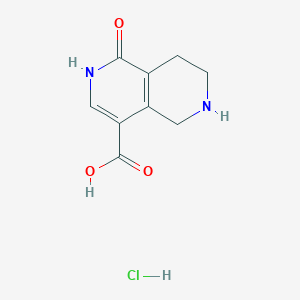 1-Oxo-5,6,7,8-tetrahydro-2H-2,6-naphthyridine-4-carboxylic acid;hydrochloride