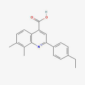 2-(4-Ethylphenyl)-7,8-dimethylquinoline-4-carboxylic acid