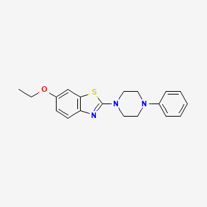 6-Ethoxy-2-(4-phenylpiperazin-1-yl)-1,3-benzothiazole