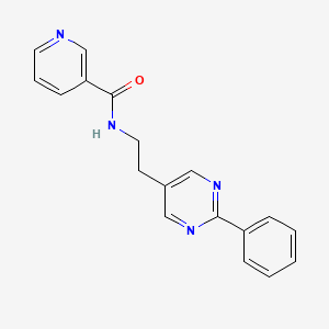 N-(2-(2-phenylpyrimidin-5-yl)ethyl)nicotinamide