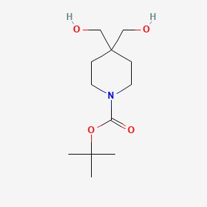 molecular formula C12H23NO4 B2893631 Tert-butyl 4,4-bis(hydroxymethyl)piperidine-1-carboxylate CAS No. 374794-84-0
