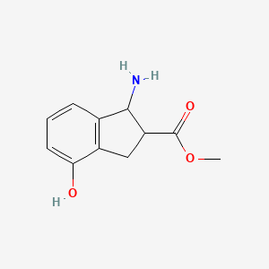 Methyl 1-amino-4-hydroxy-2,3-dihydro-1H-indene-2-carboxylate