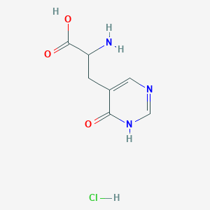 2-Amino-3-(6-oxo-1H-pyrimidin-5-yl)propanoic acid;hydrochloride