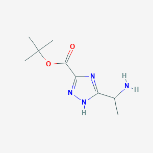 Tert-butyl 5-(1-aminoethyl)-1H-1,2,4-triazole-3-carboxylate