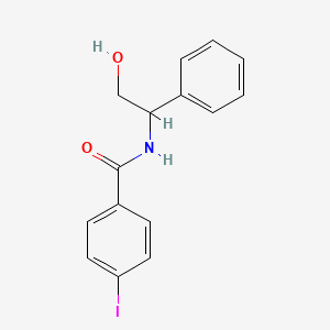 molecular formula C15H14INO2 B2893653 N-(2-hydroxy-1-phenylethyl)-4-iodobenzamide CAS No. 478040-58-3