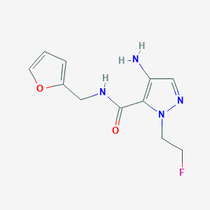 4-Amino-1-(2-fluoroethyl)-N-(2-furylmethyl)-1H-pyrazole-5-carboxamide