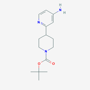 molecular formula C15H23N3O2 B2893682 Tert-butyl 4-(4-aminopyridin-2-YL)piperidine-1-carboxylate CAS No. 1206249-06-0