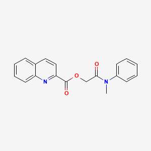 2-(Methyl(phenyl)amino)-2-oxoethyl quinoline-2-carboxylate