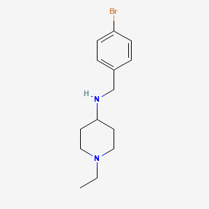N-[(4-bromophenyl)methyl]-1-ethylpiperidin-4-amine