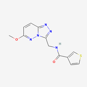 N-((6-methoxy-[1,2,4]triazolo[4,3-b]pyridazin-3-yl)methyl)thiophene-3-carboxamide