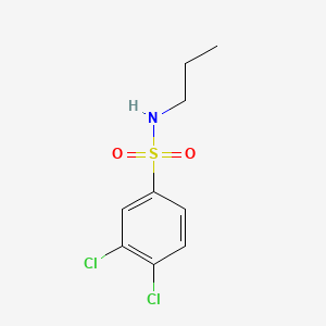 molecular formula C9H11Cl2NO2S B2893725 3,4-dichloro-N-propylbenzene-1-sulfonamide CAS No. 17847-63-1