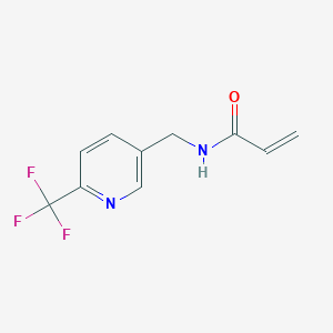 molecular formula C10H9F3N2O B2893774 N-[[6-(Trifluoromethyl)pyridin-3-yl]methyl]prop-2-enamide CAS No. 2161178-26-1