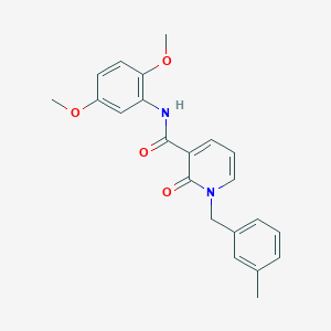 molecular formula C22H22N2O4 B2893776 N-(2,5-dimethoxyphenyl)-1-[(3-methylphenyl)methyl]-2-oxo-1,2-dihydropyridine-3-carboxamide CAS No. 946247-46-7