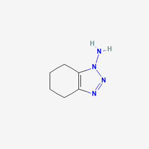 molecular formula C6H10N4 B2893827 4,5,6,7-tetrahydro-1H-1,2,3-benzotriazol-1-amine CAS No. 3400-06-4