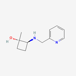 B2893835 (1S,2S)-1-Methyl-2-((pyridin-2-ylmethyl)amino)cyclobutan-1-ol CAS No. 2303549-23-5