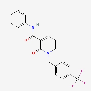 2-oxo-N-Phenyl-1-(4-(trifluoromethyl)benzyl)-1,2-dihydro-3-pyridinecarboxamide