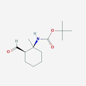 N-Boc-(+/-)-cis-2-amino-2-methylcyclohexane-carbaldehyde