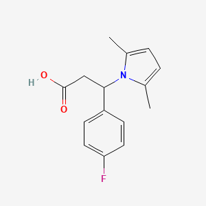 3-(2,5-dimethyl-1H-pyrrol-1-yl)-3-(4-fluorophenyl)propanoic acid