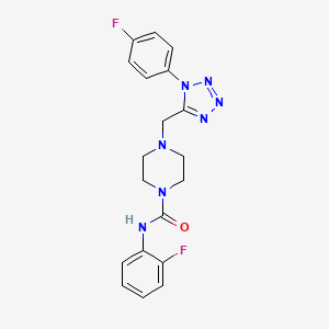 N-(2-fluorophenyl)-4-((1-(4-fluorophenyl)-1H-tetrazol-5-yl)methyl)piperazine-1-carboxamide
